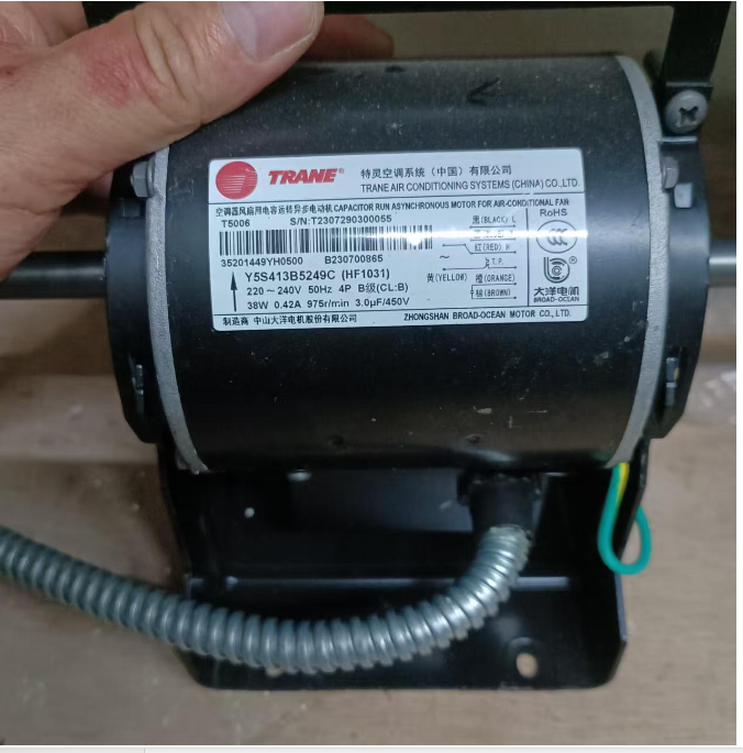 TRANE特灵空调电动机原装正品Y5S413B5249C(HF1031)中山大洋电机