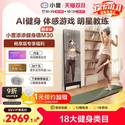 【企业购】小度添添健身镜M30魔镜全身镜运动瑜伽