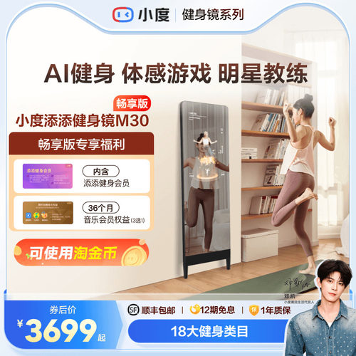 【官方旗舰店】小度添添健身镜M30/S40魔镜ai全身镜运动瑜伽
