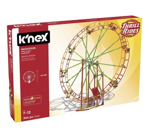 新款美国knex科乐思15408游乐园旋转摩天轮建筑积木拼插构建玩具