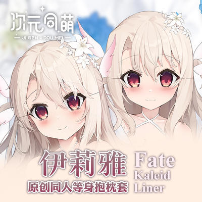 次元同萌原创伊莉雅等身抱枕套fate动漫fgo二次元宅男礼物游戏长