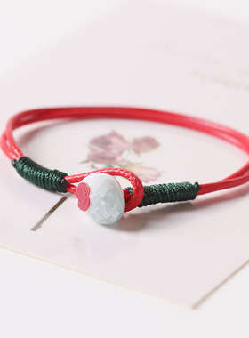 原创设计风陶瓷冰裂纹情侣手链