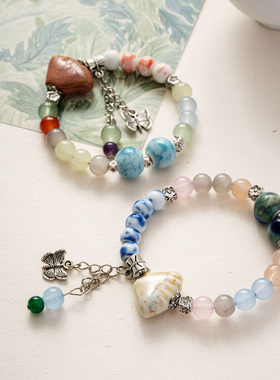 陶瓷贝壳手链性价比直播摆摊货源