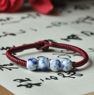 陶瓷饰品一元 大方 手链创意手工编织首饰男女通用时尚