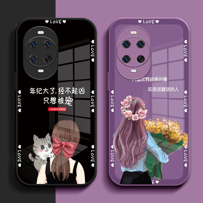 适用华为Nova14手机壳 TLR-AL00女款tlr-aloo玻璃壳tlr-aloo高级 TLR-AL00奢华保护套全包个性网红