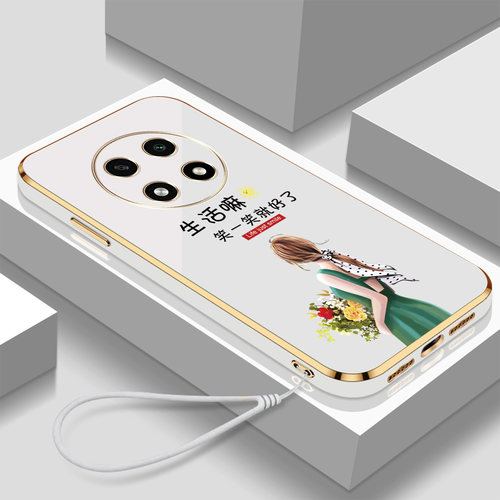 适用oppoA2pro手机壳PJG110防摔oopoΑ2pro软壳欧珀a2pro新款PJG1l0女款0ppo a2pro硅胶带挂绳高颜值保护套