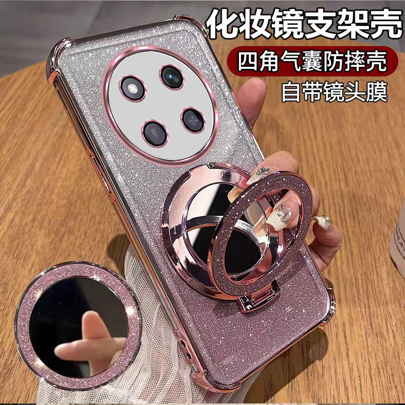 适用荣耀 X60pro手机壳BRP-AN00自带镜头膜x60pr0镜头保护BRP-ANo0镜头膜一体HONOR×60pro镜头全包硅胶防摔