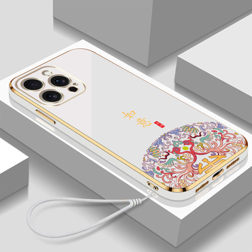 适用iphone14promax手机壳A2896女款pg14pr0max全包ip14promax新款硅胶防摔带挂绳高颜值保护套软壳