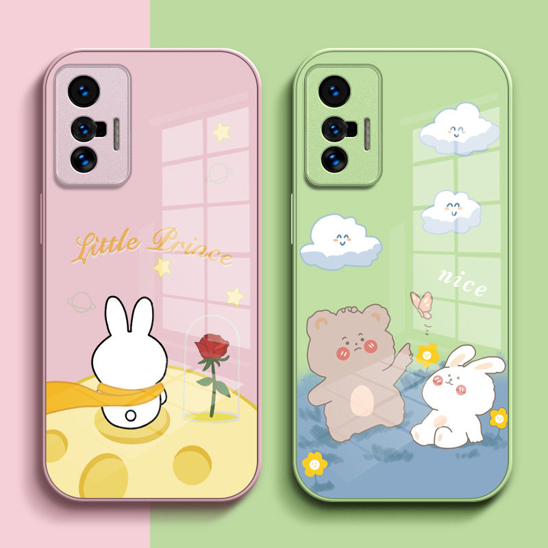 适用vivoX70手机壳V2132A卡通×70女孩vovox外套V2l32A保护套viv0X70全包vovi套子vovix70可爱x7o外壳vio x70