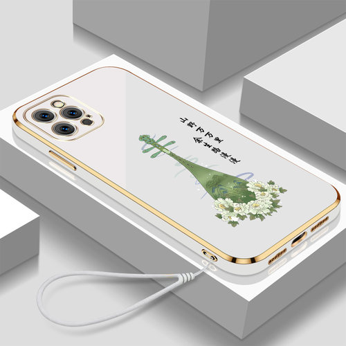 适用iphone15pro手机壳A3104高级感平果15pr0带挂绳ip15por保护套iphoe15por软壳防摔新款硅胶女款全包
