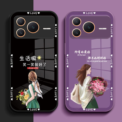 适用荣耀Power2手机壳SER-AN00外套Honropower2保护套power2创意HONORP0wer2高级感女款防摔玻璃壳个性奢华