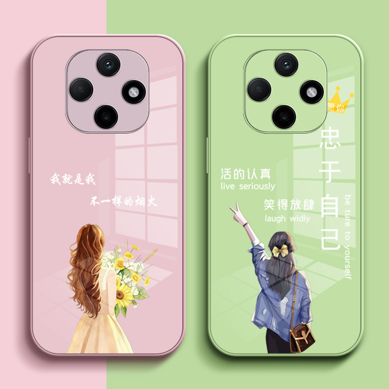 适用oppo A6pro手机壳PLN110玻璃保护套玻璃背板高级感钢化玻璃玻璃壳