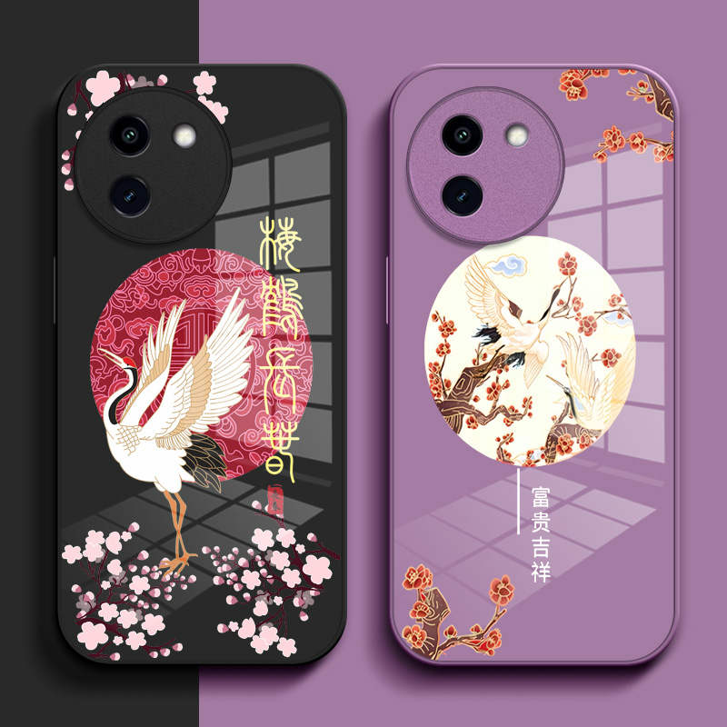 适用vivo Y200i手机壳V2354A钢化玻璃壳viv0Y200l硬壳Voy200i奢华vovoY200i保护套VlvoY20oi高级感保护壳