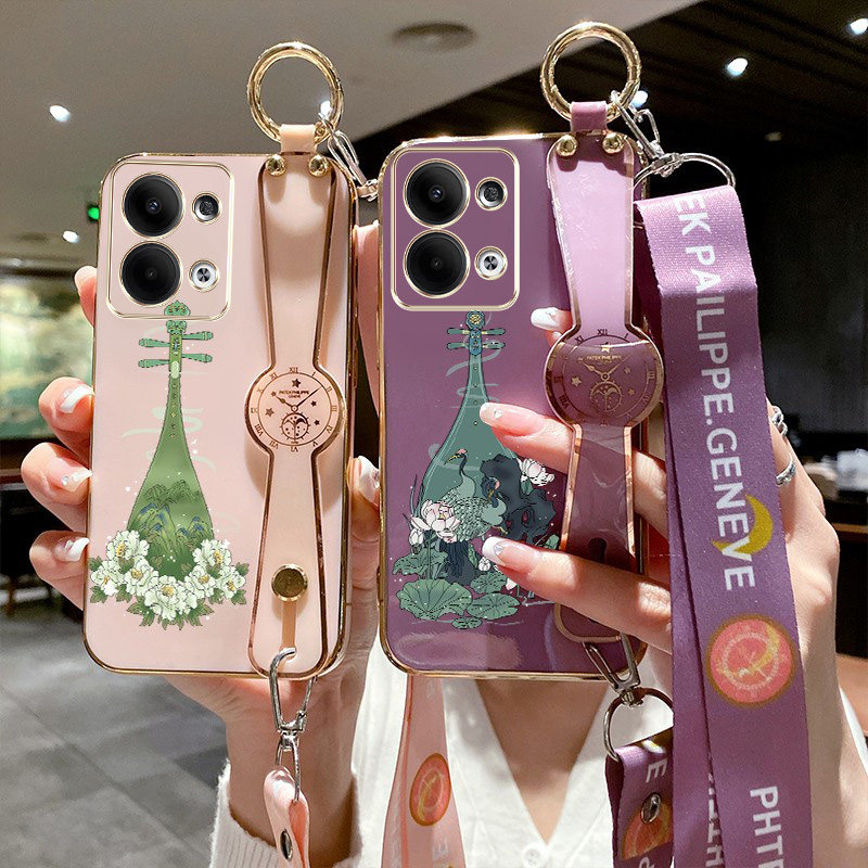 适用oppo Reno13手机壳PKM110斜挎式PKM1l0腕带支架Ren013保护套rneo13全包0pporeon13防摔RoneL3可斜背肩挎