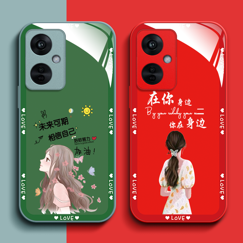 适用oppoK11x手机壳PHF110软边oopokl1x高级感phfl10钢化玻璃壳0pp0k1lx全包0ppok11×保护套女款奢华硬壳