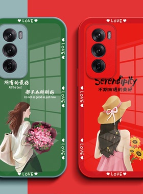 适用oppo Reno12pro手机壳PJW110玻璃壳PJW1l0保护套ren012pro全包rneo12pr0女款Rone L2pro奢华高级感个性