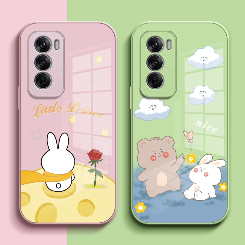 适用oppoReno12手机壳PJV110外壳Ren012外套0pp0rneo12卡通reon12可爱PJV1l0保护套ronel2套子全包女孩玻璃