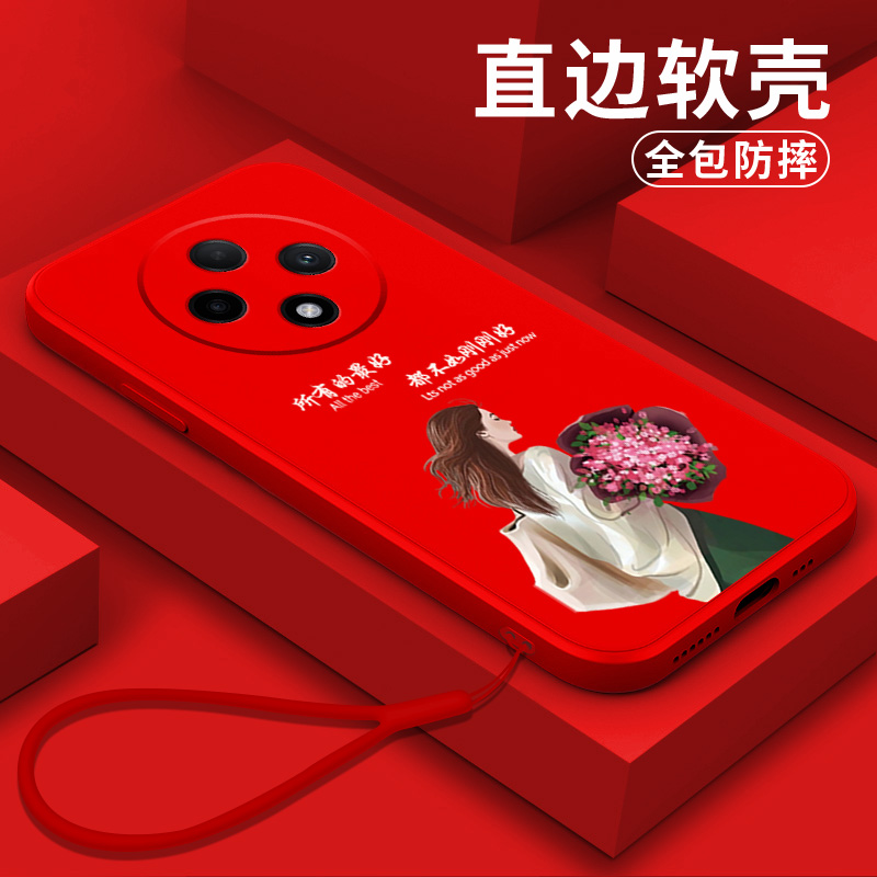 适用oppo A3 5G手机壳PKA110软壳5G硅胶OopoΑ3女神气质风欧珀a3保护套PKA11o全包0pp0a3防摔0ppoa3抱花