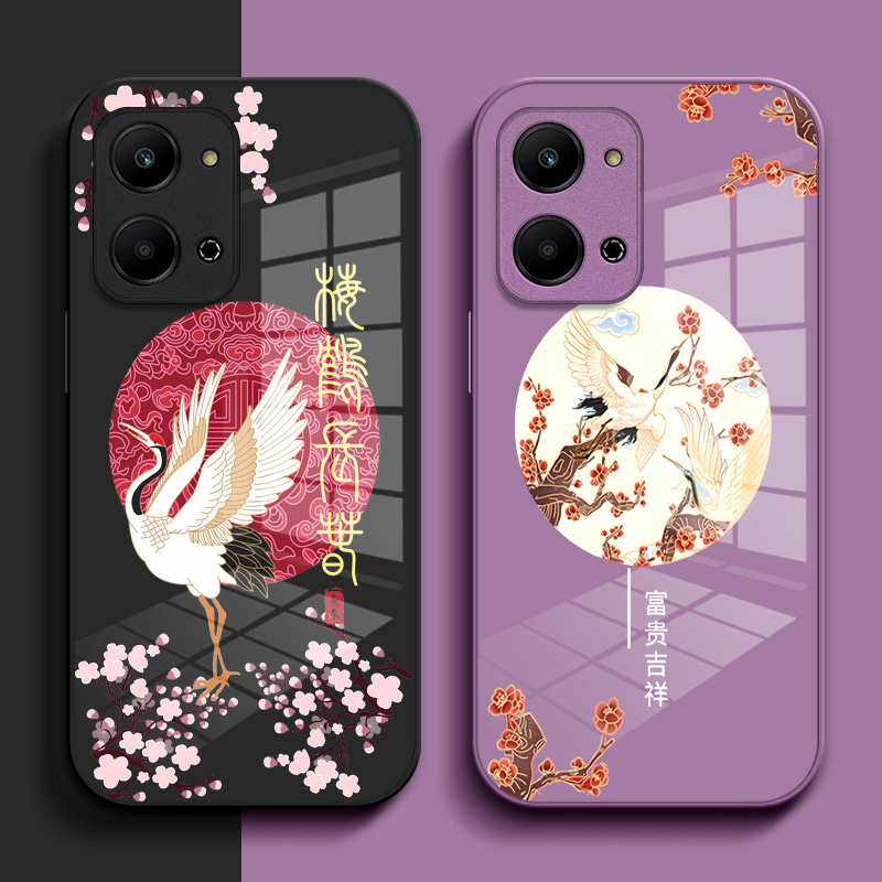 适用荣耀 Play7t手机壳RKY-AN10钢化玻璃壳Ryplay7t硬壳荣誉plαy7t奢华HwHONORPiay7t保护套高级感保护壳