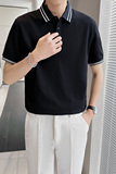 2025夏季新款男士潮流Polo衫时尚休闲短袖翻领T恤C203A-8804-P58，男装T恤，电商C208A