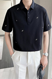 夏季男士新款短袖Polo衫2022潮牌刺绣翻领T恤男C203A-8815-P58，男装T恤，电商C208A