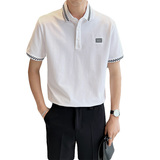 时尚潮牌短袖翻领Polo衫夏季青年男士修身半袖t恤C203A-8807-P58，男装T恤，电商C208A
