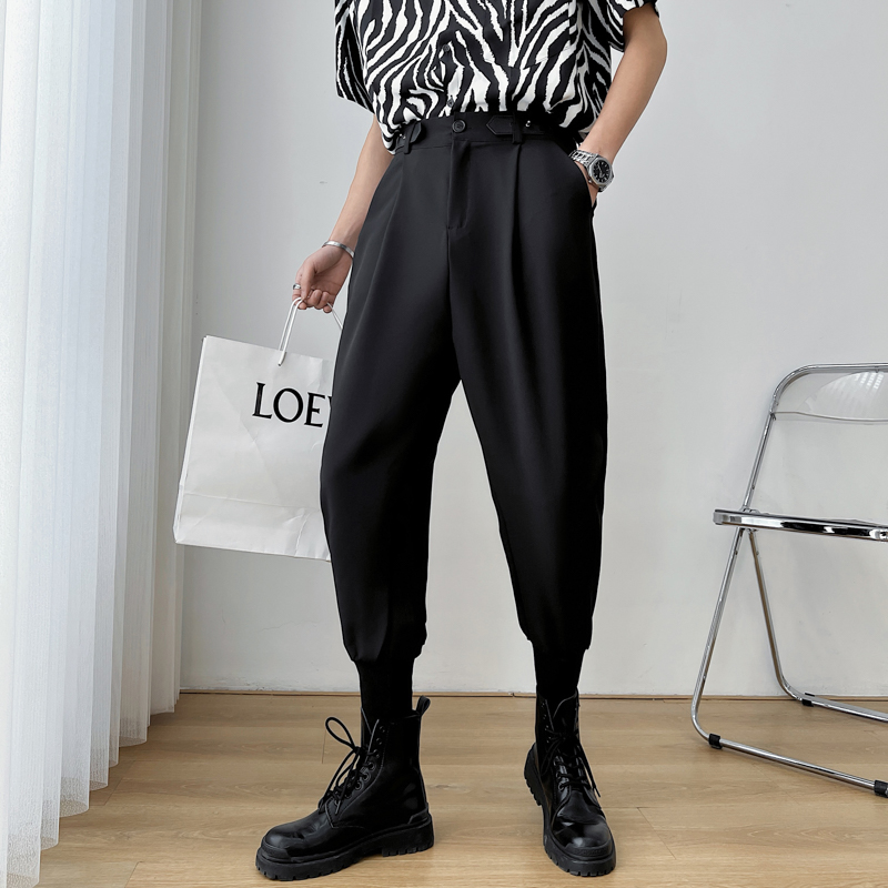 马丁靴裤子男新款男士休闲哈伦裤抖音直播轻熟风裤子潮牌6669-P58，男鞋马丁靴，电商C208A