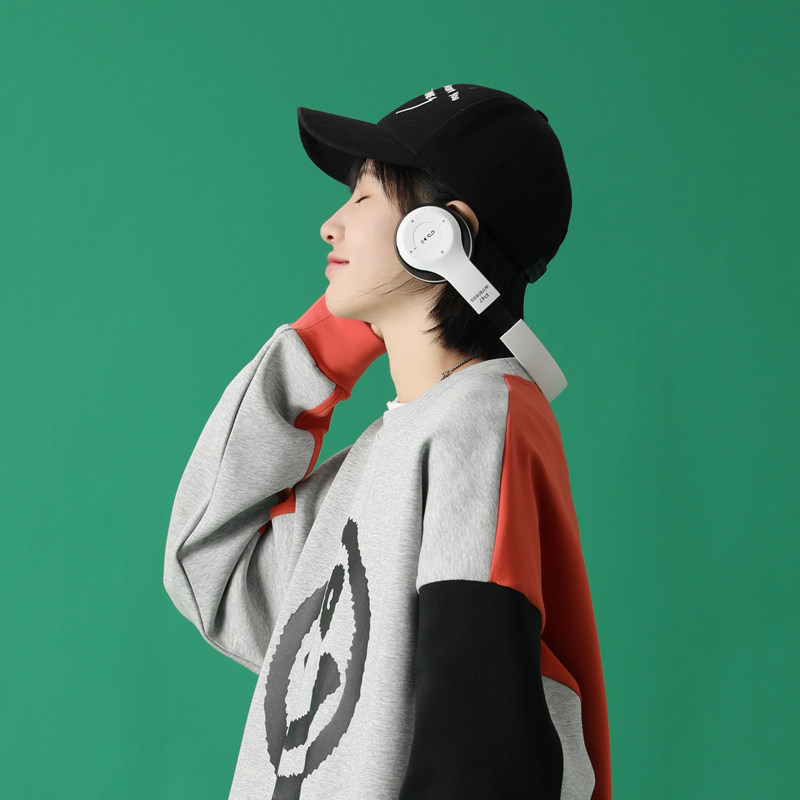 卫衣女新款2021潮ins中性韩版设计感小众chic港风拼接上衣,男装卫衣,电商C208A