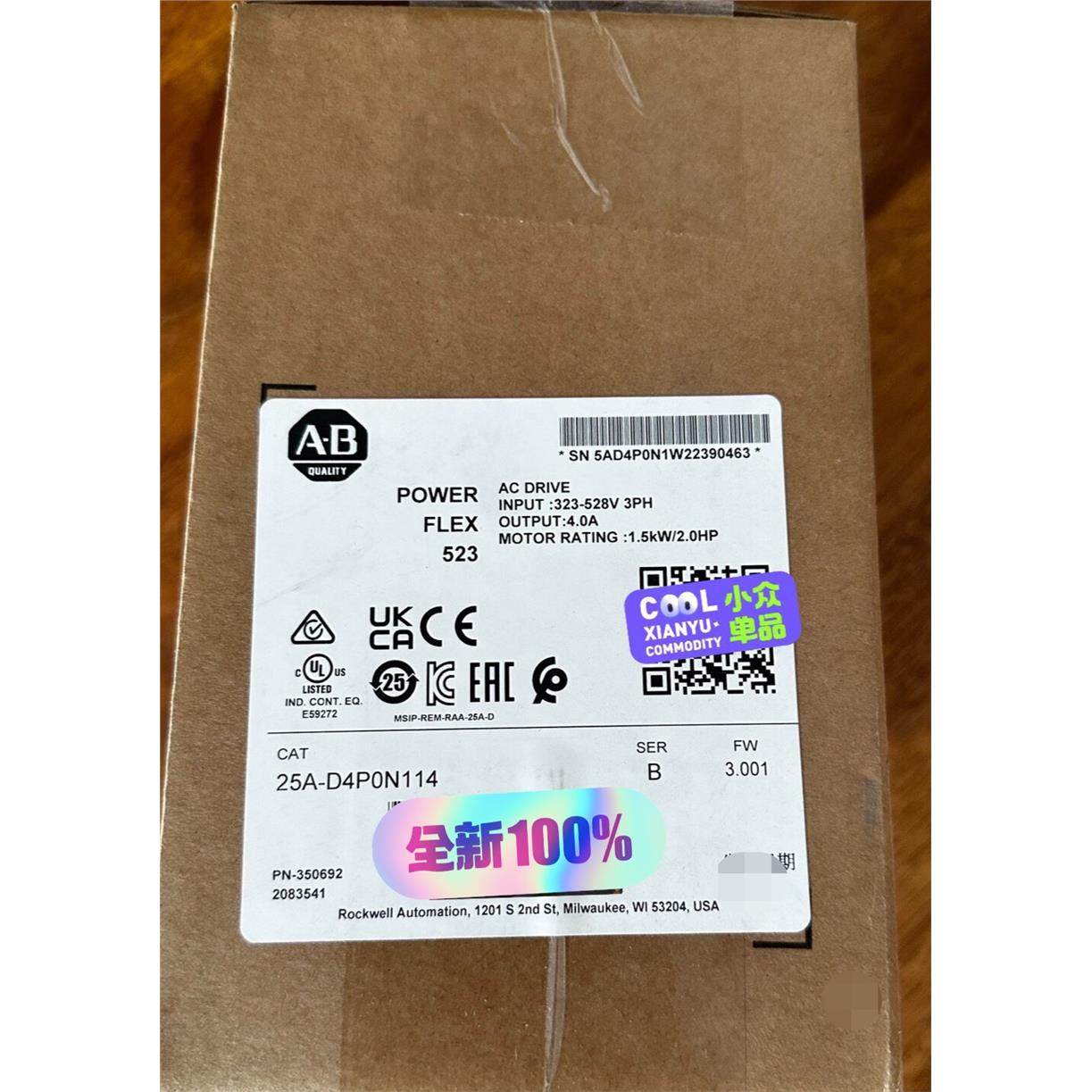 25A-D4P0N全新未原装拆