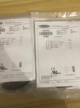 全新包装美国邦纳QS18VP6DB货号61666实物图！数量议价