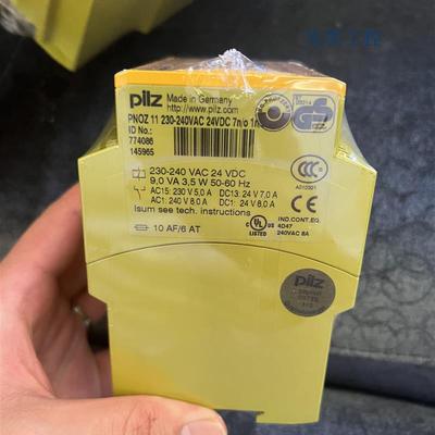 PNOZ 11货号774086皮尔兹pilz安全继电器230-240VAC 24VDC 774080