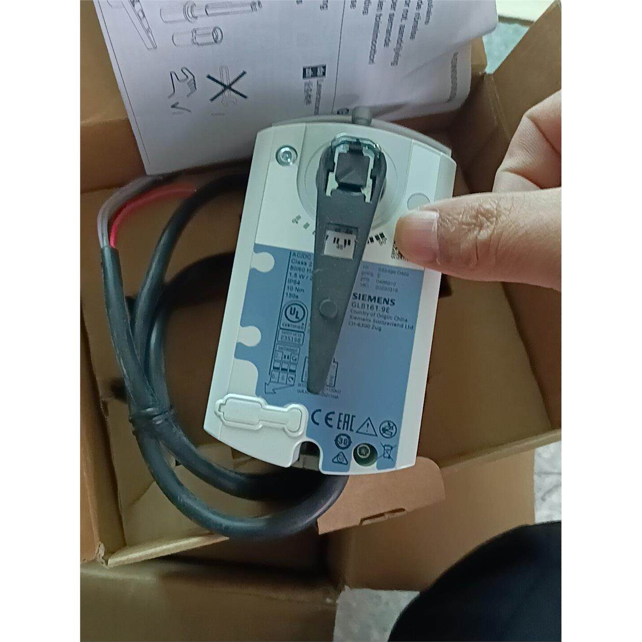 全新西门子GLB161.9E电动球阀执行器，工程剩余，仅剩两