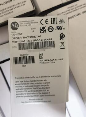 全新原装正品1734-TOP  美国AB RockWell议价