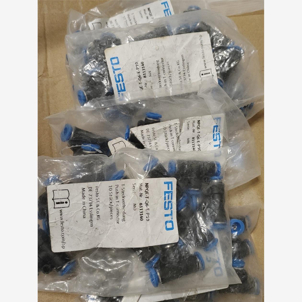 FESTO费斯托T形快插三通接头NPQE-T-Q6-E-P1议价