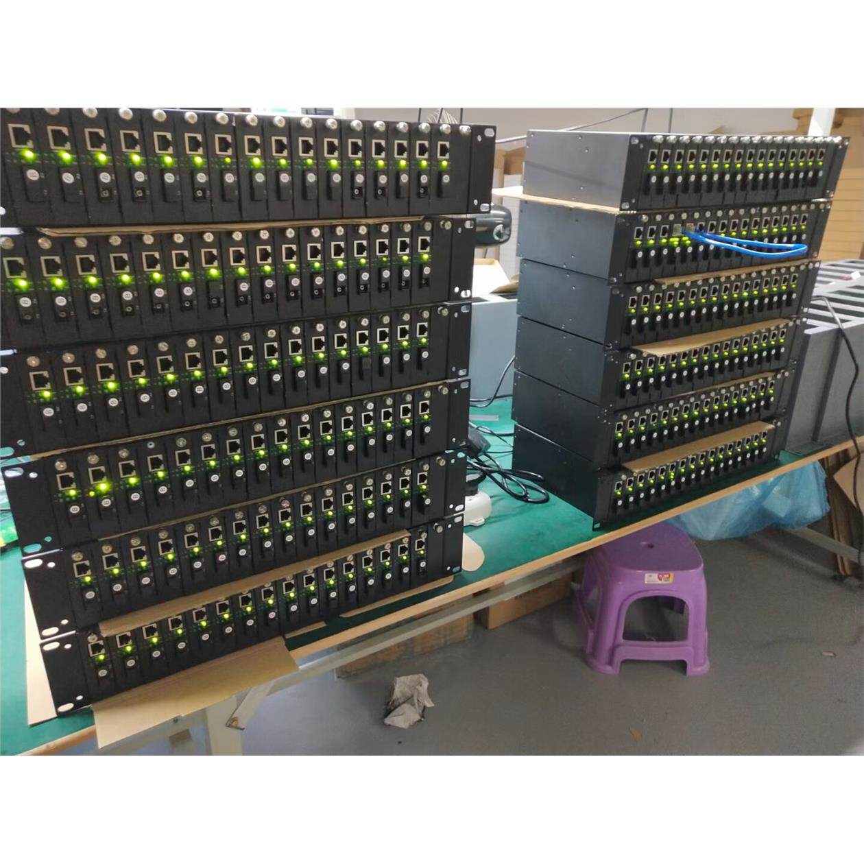 光纤收发器光模块光电转换器百兆千兆一对价45元全新原装保修一