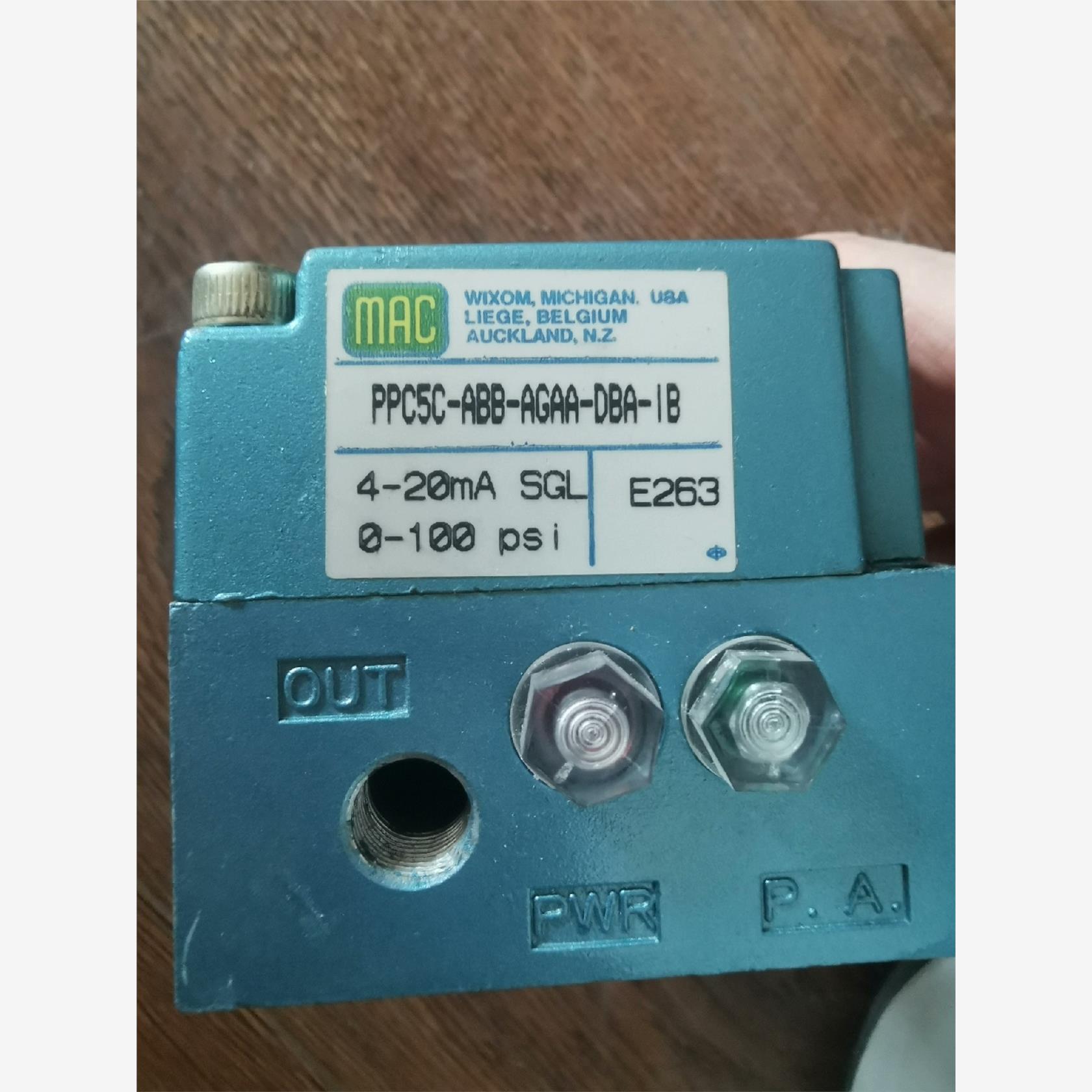 MAC  电磁阀 PPC5C-ABB-AGAA-DBA-I8