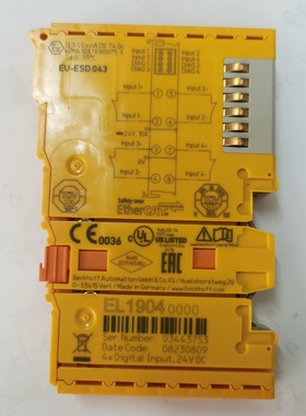 全新无包装倍福 EL1904 模块，实物图片，23年新品，保