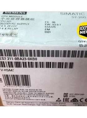 6ES7211-0BA23-0XB0西门子全新S7-200，