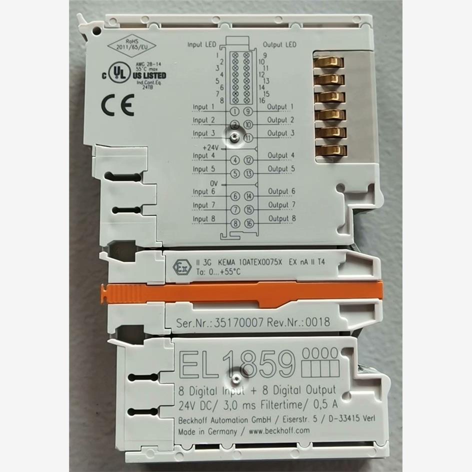 倍福模块，EL1859-0000，全新议价