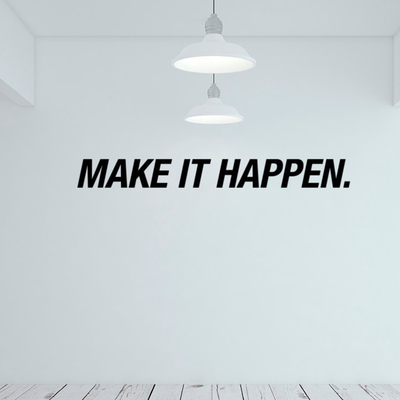 梦想成真happen励志标语背景墙贴