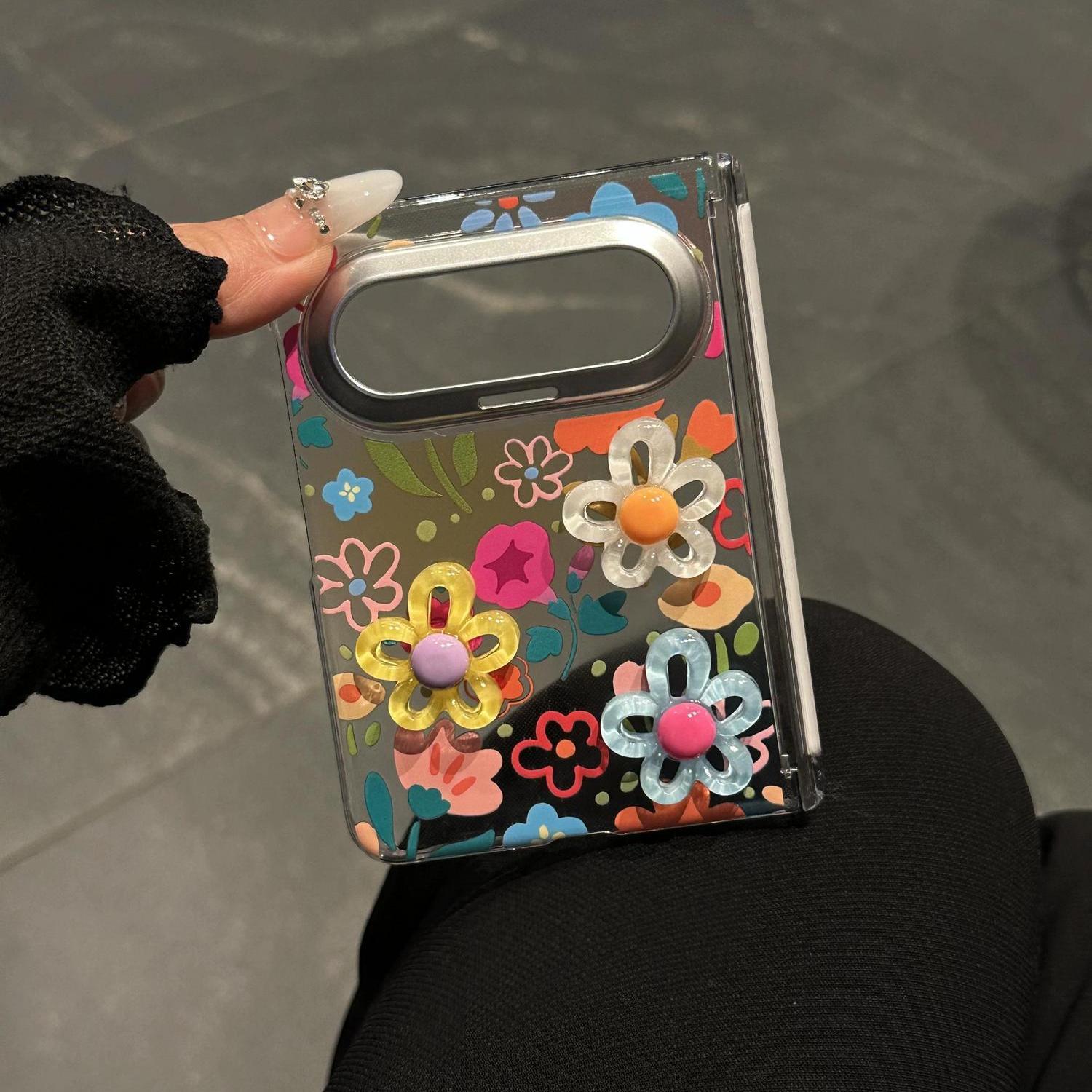 Fresh and Simple Dopamine-Style Three-Dimensional Flowers Suitable for Huawei Puraxmax Phone Case Puraxmax Collector's Edition