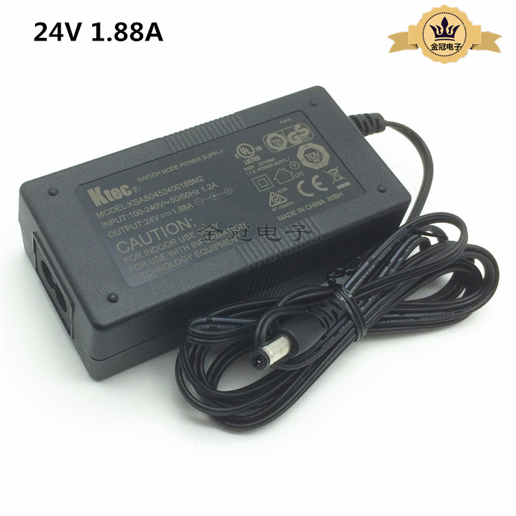 冠德fi-6125 6225C 扫描仪电源适配器24V1.88A1.8A2A充电器Ktec
