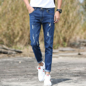 韩版潮流九分裤牛仔裤