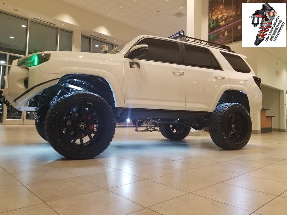 霸道lc120 lc150 超霸 4runner fj fox 2英寸升高改装氮气减震器