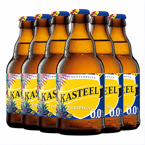 卡迪特kasteel热带水果无醇啤酒330mlx6瓶 比利时修道院进口精酿