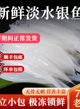 新鲜淡水小银鱼宝宝辅食冷冻特大银鱼仔江南太湖三白河冰鲜活特产