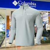 春秋季 哥伦折扣长袖 卫衣男士 运动休闲吸湿透气保暖立领半拉链卫衣