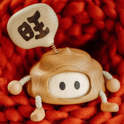 原上城个性实木桌面车载摆件