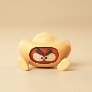 原上城原创设计新年装饰实木元宝新中式招财小摆件高档礼物