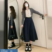 内搭 高级感针织连衣裙子女早春季 韩系氛围感穿搭一整套装 2026新款